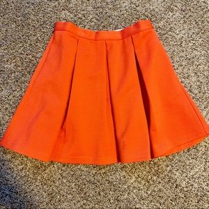 Coral peach colored flounce skirt small
